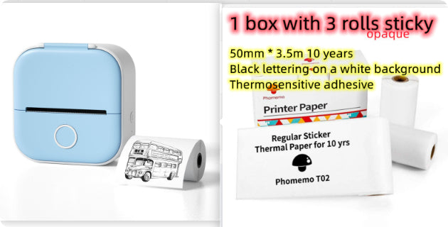 Portable Mini Thermal Label Printer Home Photo Printer Student Wrong Question Bluetooth-compatible Mini Label Printer Price Tag